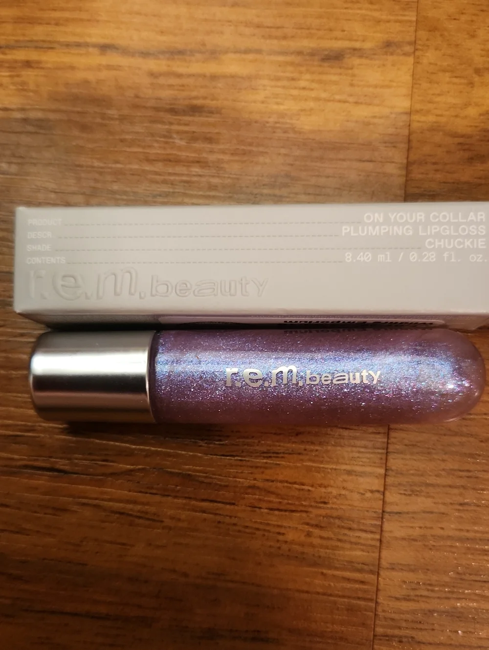r.e.m. beauty On Your Collar Plumping Lipgloss - Shimmery Lavender Pink